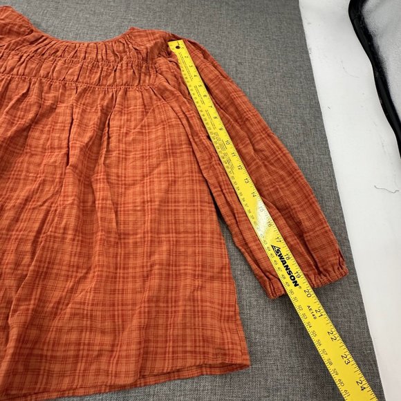 New! a.n.a a new approach Blouse XL Top Relaxed Fit 3/4th Sleeves Bombay Brown‎ - Picture 4 of 12